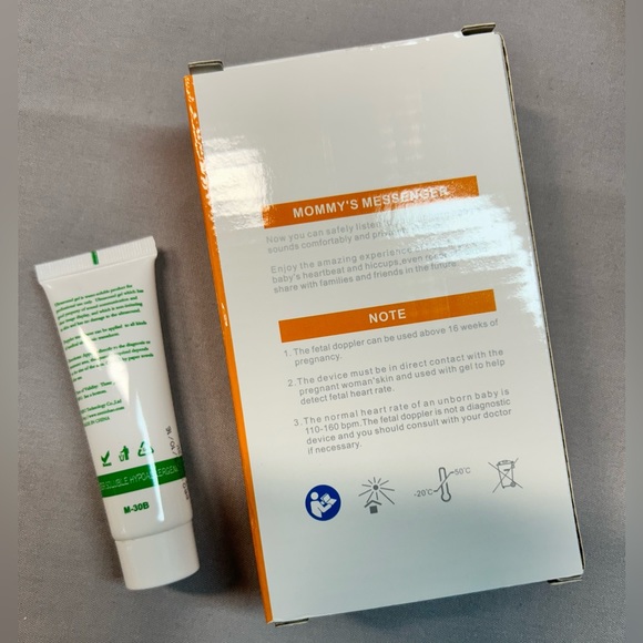 Portable Monitor Ultrasonic Fetal Doppler 16 Weeks Pregnancy for Heart Rate - Picture 2 of 2